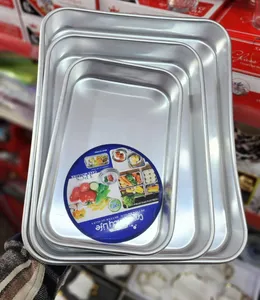 طقم صحون كيك المنيوم