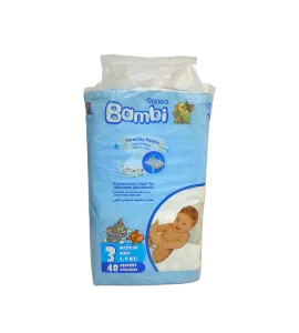 حفاظات بامبي سانيتا وسط رقم 3 عبوة 48