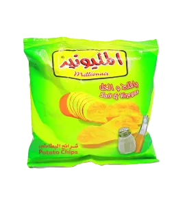 بطاطس  المليونير بالملح والخل 20جم