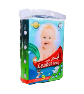 حفائظ اطفال ليدر بيبي رقم 3 وسط 60 حبة 6-12 ك