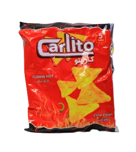 رقائق الذرة كارليتو حار نار  55 جم