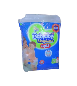 حفاظ اطفال بيبي جوي كلوت وسط رقم (3 ) 48حبة