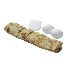 خبز بالبيض والجبن المالح