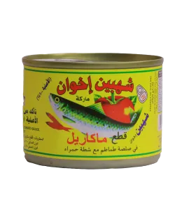 تونة شهبين اخوان قطع ماكاريل في صلصة طماطم مع الشطة حمراء 200 جرام