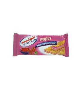 ويفر الوليد هش بالفراولة قطعتين 50جم