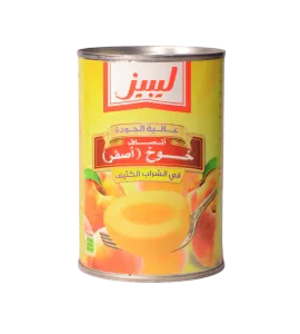 خوخ ليبيز انصاف دراق اصفر 420جم