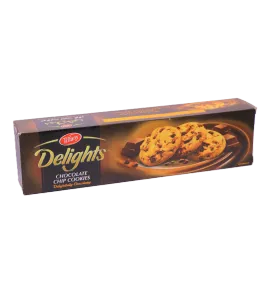 بسكويت تيفاني ديليت كوكيز بقطع الشوكولاتة 100جم