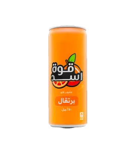 مشروب غازي قوة اسد برتقال 250مل