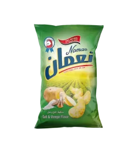 بطاطيس نعمان بنكهه الملح والخل 125 جم