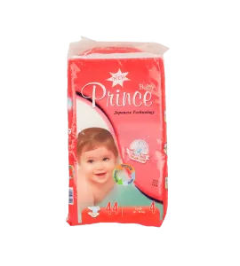 حفاظ اطفال بيبي برنس كبير رقم (4 ) 44 حبة