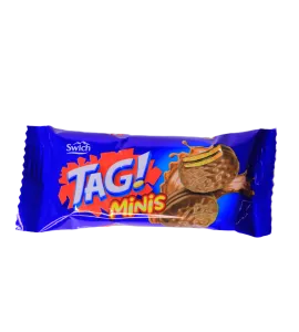 بسكويت سويش تاغ مينيز  مغطى بالشوكولاتة 18 جم