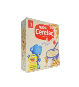 غذاء اطفال نستله سيريلاك قمح مع اللبن 125جم باكت