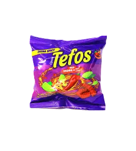 رقائق الذرة تيفوس بنكهة الفلفل الحار والليمون ازرق 20 جم