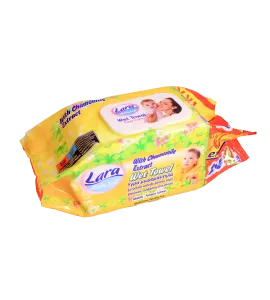 مناديل مبللة لارا للاطفال بالكاميليا  120 منديل