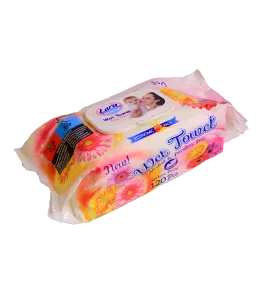 مناديل مبللة لارا للاطفال بالزهور 120قطعة