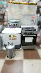 فران +  غساله كهرباء  + تنور + دبه غاز