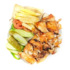 طبق شاورما صافي