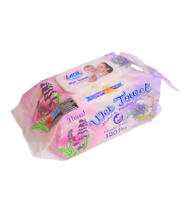 مناديل مبللة لارا للاطفال بالافندر  120 منديل