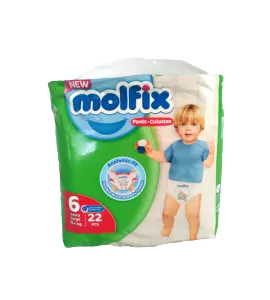 حفاظات مولفيكس كلوت رقم 6عبوة 22