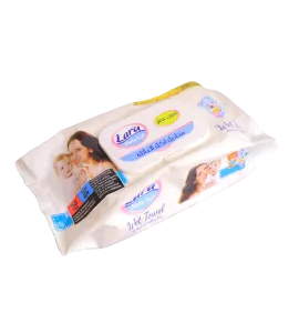 مناديل مبللة لارا للاطفال فاملي ابيض 72 قطعة
