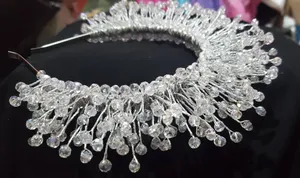تاج عرائسي كرستال ابيض