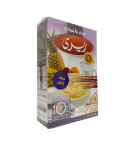 غذاء اطفال ريري بالقمح والبن والفواكة 250 جم باكت