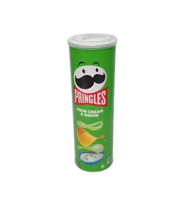 رقائق بطاطس برينجلز بنكهة البصل والقشطة الحامضة 165جم