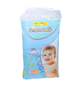 حفاظات اطفال سمارت بيبي كبير رقم 4 عبوة 44 ح (8 كجم-18 كجم )