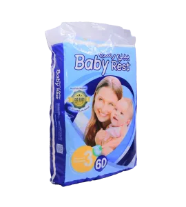 حفاظ اطفال بيبي رست وسط  رقم ( 3 ) 60 حبة