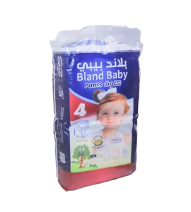 حفائظ اطفال بلاند بيبي كلوت رقم 4 كبير 44 حبة 9-14 ك