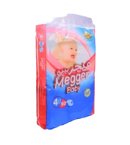 حفاظات اطفال ميجر بيبي كبير   رقم ( 4 )  60 حبة