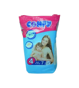 حفاظ اطفال كونفي بيبي رقم ( 4 ) 7 حبة كبير جديد