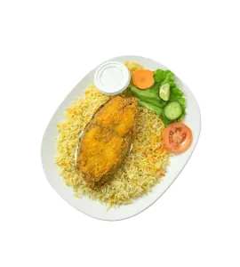 وصلة سمك مع الرز