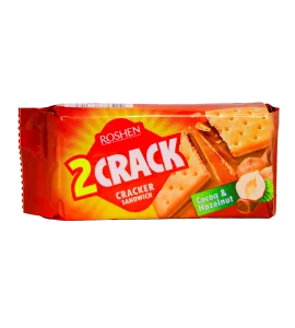 بسكويت روشن مقرمشات كراكر بحشوة الكاكاو والبندق 47 جم