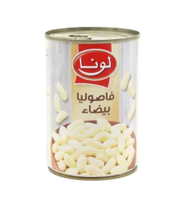 فاصوليا بيضاء لونا 400 جم علب