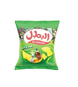 بطاطس البطل بالخل والملح 14جم