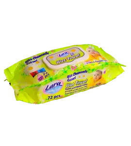 مناديل مبللة لارا اكسترا عباد الشمس 72 قطعة