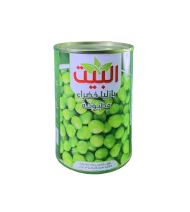 بازليا خضراء مطبوخة البيت 400 جم