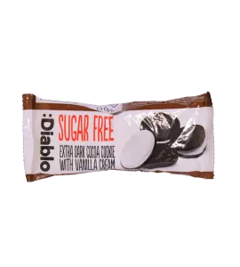 بسكويت ديابلو كوكيز اكسترا دارك بالفينيلاء بدون سكر 44 جم