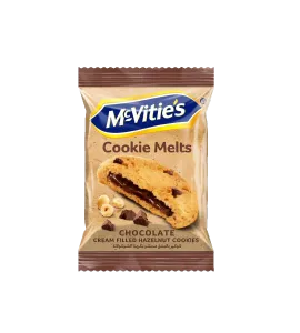 بسكويت ماكفتيز كوكيز بالبندق محشو بكريمة الشوكولاتة 23 جم