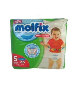 حفاظات مولفيكس كلوت رقم 5 عبوة 26