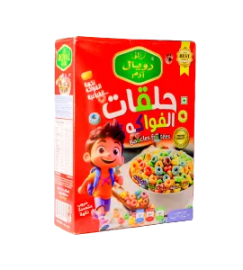 حلقات الفواكة رويال ارم نكهات متعددة 250 جرام