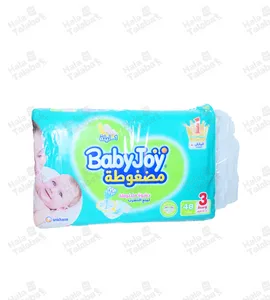 حفاضات بيبي جوي مضغوط  رقم 3 وسط