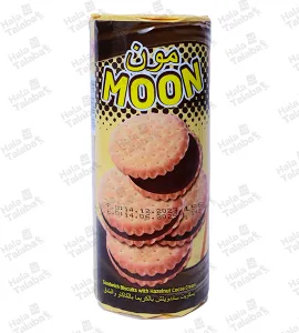 بسكويت مون بكريمه الشوكلاته والبندق