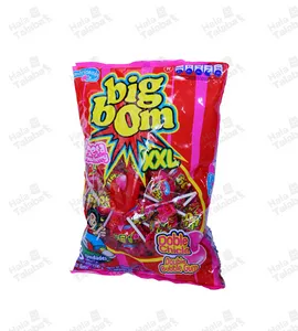 حلوى المصاصات مع العلكة من بيج بوم