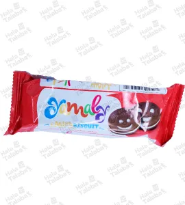 بسكويت سمايلي محشوكريمه بنكهةالفانيلا